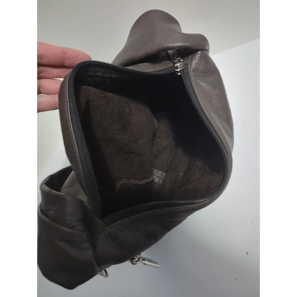 Galco Holster Carry Purse Brown Leather Concealed Shoulder Bag No Key